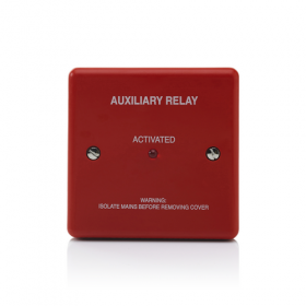 HAES Boxed Relay. Fused, 24vdc 8A Double Pole, Red