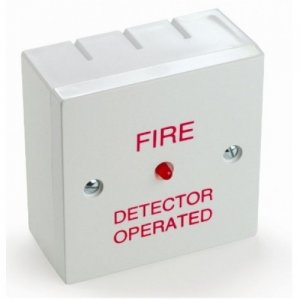 RIU-02B 'Fire Detector Operated' text - Surface