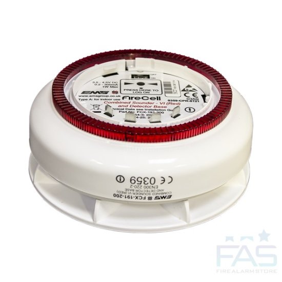FCX-191-200: FireCell Wireless Sndr/VI/Detector Base Only - Click Image to Close