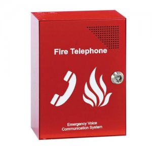EVC301RLK: Red fire telephone outstation, handset (key)