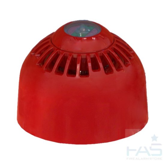 FC-315-CA2: FireCell Ceiling Sounder Beacon VAD Only (Red) - Click Image to Close