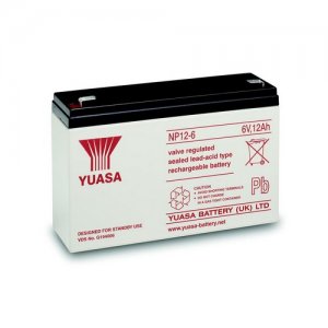 NP12-6 Yuasa 6v 12Ah Lead Acid Battery