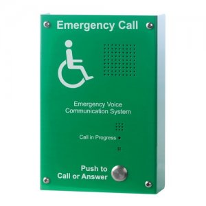 EVC302GS: Green Handsfree EVC Outstation, Surface Mounting