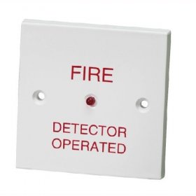 RIU-02 'Fire Detector Operated' text - Flush