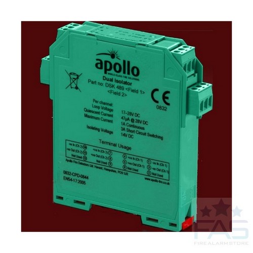 55000-802APO: Apollo XP95 Dual Isolator DIN Style - Click Image to Close