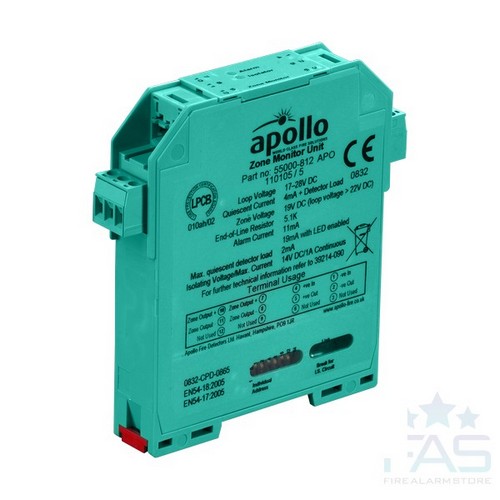 II955D: 950 Series Zone Monitor with Isol, DIN Rail - Click Image to Close