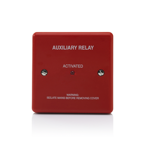 HAES Boxed Relay. Fused, 24vdc 8A Double Pole, Red - Click Image to Close