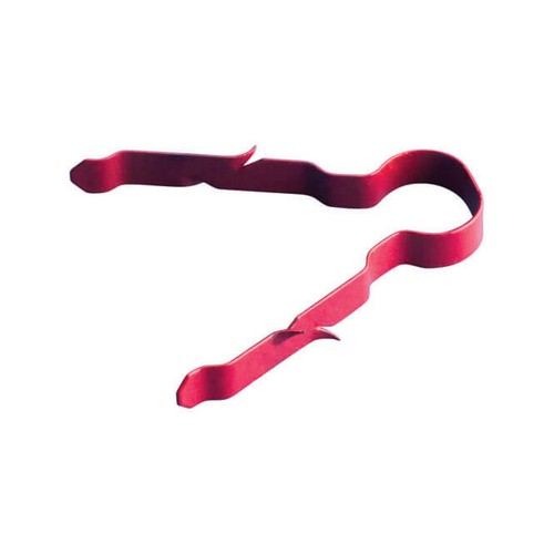 (image for) Linian Fire Cable Enhanced Double Clip Red 9-11mm - Pack of 100