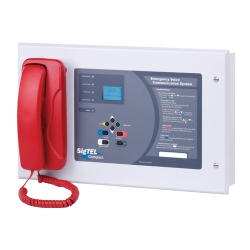 ECU-128: 128 line Desk control unit with handset and display - Click Image to Close