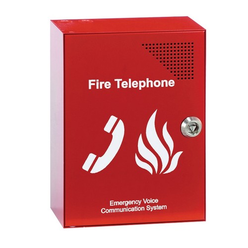EVC301RLK: Red fire telephone outstation, handset (key) - Click Image to Close