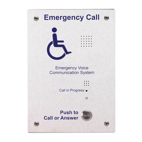 EVC302F: S/Steel Handsfree EVC Outstation, Flush Mounting - Click Image to Close