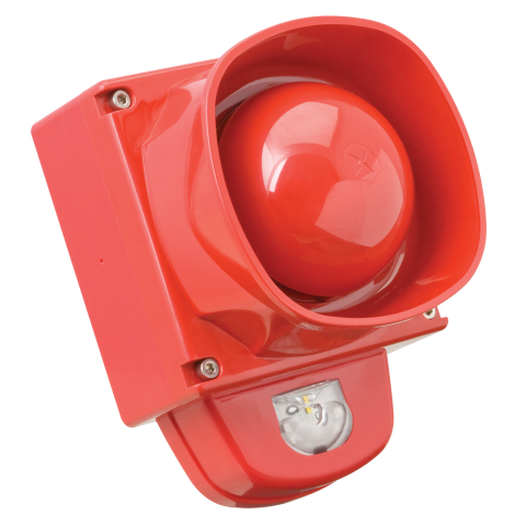 Ziton Weatherproof Wall Mount Sounder/VAD (RED body, RED flash) - Click Image to Close